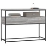 Table console sonoma gris 100x40x75 cm bois d'ingénierie 583357583357