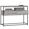 Table console sonoma gris 100x40x75 cm bois d'ingénierie 583357583357
