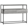 Table console sonoma gris 100x40x75 cm bois d'ingénierie 583357583357