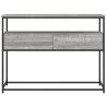 Table console sonoma gris 100x40x75 cm bois d'ingénierie 583357583357