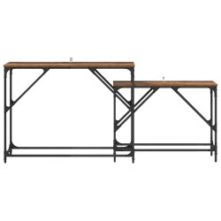 Table console 2 pcs Bois Ancien 100 x 28 x 75 cm 583358583358