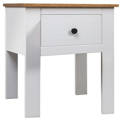 Table de chevet Blanc 46x40x57 cm Pin Gamme Panama 583359583359