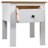 Table de chevet Blanc 46x40x57 cm Pin Gamme Panama 583359583359