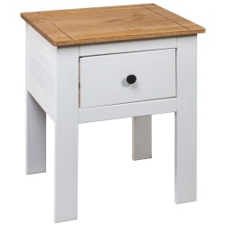 Table de chevet Blanc 46x40x57 cm Pin Gamme Panama 583359583359