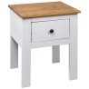 Table de chevet Blanc 46x40x57 cm Pin Gamme Panama 583359583359