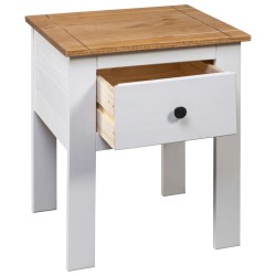 Table de chevet Blanc 46x40x57 cm Pin Gamme Panama 583359583359