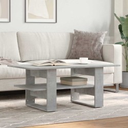 Table basse gris béton 102x55x42 cm bois d'ingénierie 583361583361