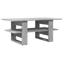 Table basse gris béton 102x55x42 cm bois d'ingénierie 583361583361