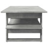 Table basse gris béton 102x55x42 cm bois d'ingénierie 583361583361