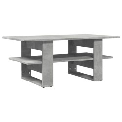 Table basse gris béton 102x55x42 cm bois d'ingénierie 583361583361