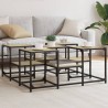 Table basse chêne sonoma 91x91x40 cm bois d'ingénierie 583362583362