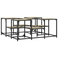 Table basse chêne sonoma 91x91x40 cm bois d'ingénierie 583362583362
