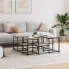 Table basse chêne sonoma 91x91x40 cm bois d'ingénierie 583362583362
