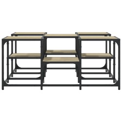 Table basse chêne sonoma 91x91x40 cm bois d'ingénierie 583362583362