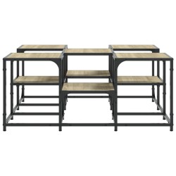 Table basse chêne sonoma 91x91x40 cm bois d'ingénierie 583362583362