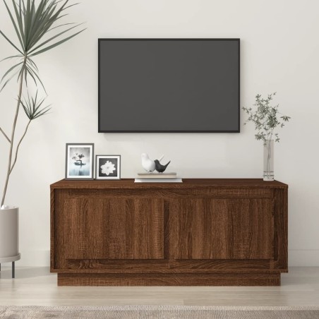 Table basse chêne marron 102x50x44 cm bois d'ingénierie 583364583364