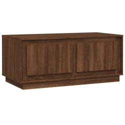 Table basse chêne marron 102x50x44 cm bois d'ingénierie 583364583364
