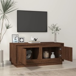 Table basse chêne marron 102x50x44 cm bois d'ingénierie 583364583364
