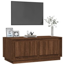 Table basse chêne marron 102x50x44 cm bois d'ingénierie 583364583364