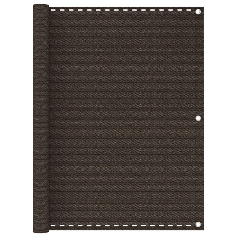 Écran de balcon Marron 120x500 cm PEHD 583376583376