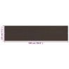 Écran de balcon Marron 120x500 cm PEHD 583376583376