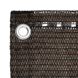 Écran de balcon Marron 90x400 cm PEHD 583377583377