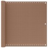 Écran de balcon Taupe 120 x 1000 cm HDPE et Aluminium 583379583379