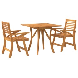 Ensemble à manger de jardin 3 pcs Bois d'acacia solide 583386583386