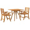Ensemble à manger de jardin 3 pcs Bois d'acacia solide 583386583386