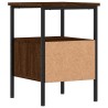 Tables de chevet 2 pcs chêne marron 34x36x50 cm bois ingénierie 583387583387