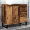 Armoire de lavabo de salle de bain vieux bois 65x33x60 cm 583389583389