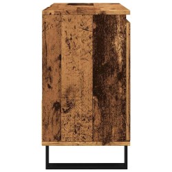 Armoire de lavabo de salle de bain vieux bois 65x33x60 cm 583389583389