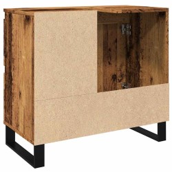 Armoire de lavabo de salle de bain vieux bois 65x33x60 cm 583389583389