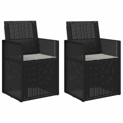 Chaises de jardin salle à manger 2 pcs Anthracite et Gris clair 583390583390