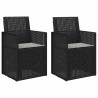 Chaises de jardin salle à manger 2 pcs Anthracite et Gris clair 583390583390