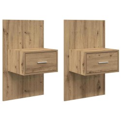 Cabinet de chevet 2 pc Chêne artisanal 50 x 32,5 x 80cm 583391583391
