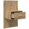 Cabinet de chevet 2 pc Chêne artisanal 50 x 32,5 x 80cm 583391583391