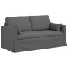 Canapé Gris foncé 158 x 78 x 80 cm tissu 583393583393