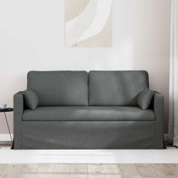 Canapé Gris foncé 158 x 78 x 80 cm tissu 583393583393