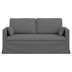 Canapé Gris foncé 158 x 78 x 80 cm tissu 583393583393