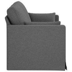 Canapé Gris foncé 158 x 78 x 80 cm tissu 583393583393