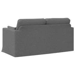 Canapé Gris foncé 158 x 78 x 80 cm tissu 583393583393