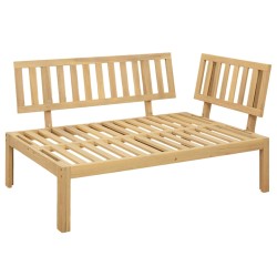 Unité de canapé d'angle Acacia Clair et Gris Foncé 583400583400