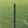 Clôture en fil soudé avec poteaux 10 x 0,4 m Vert Maille 583411583411