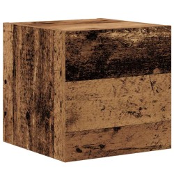 Unites TV Montage mural 4 pcs Bois Ancien Bois d'ingénierie 583419583419