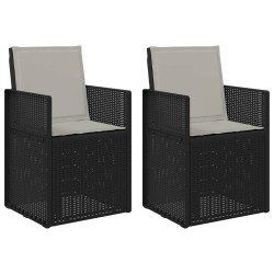 Chaises de jardin salle à manger 2 pcs Anthracite et Gris clair 583420583420