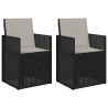 Chaises de jardin salle à manger 2 pcs Anthracite et Gris clair 583420583420