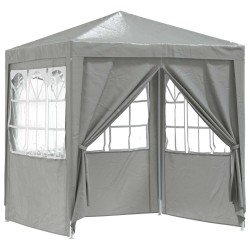 Tente de fête Gris clair 200 x 200 x 240 cm PE et acier 583421583421