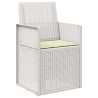 Chaises de jardin salle à manger 2 pcs Blanc et crème PP 583423583423