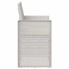 Chaises de jardin salle à manger 2 pcs Blanc et crème PP 583423583423